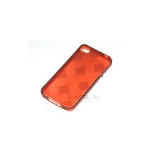 Силиконовая накладка для iPhone 4 4S вид №6 brown