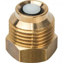 Термоманометр аксиальный в комплекте с автоматическим запорным клапаном Ø80 Stout, SIM-0005-800415