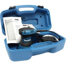 Makita   BO5030K    Эксцентриковая шлифмашина (300W, 12000 об мин, D125  мм, пылесборник, кейс)