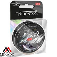 Плетеный шнур Mikado NIHONTO FINE BRAID 0,18 black (15 м) - 14.40 кг.