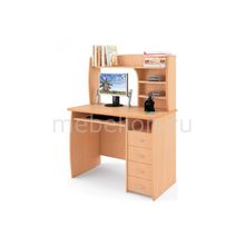 МСТ-Мебель Стол компьютерный Корвет-3 А8579 прямой бук