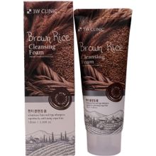 3W Clinic Brown Rice Cleansing Foam 100 мл