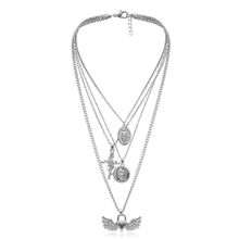 Многослойное колье "Окрыленное сердце" (арт. 81153-4)