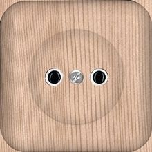 Розетка ПРИМА, открытый монтаж, бук |  код. RA10-164I-8I |  Schneider Electric