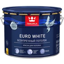 Тиккурила Euro White Безупречный Потолок 9 л белая