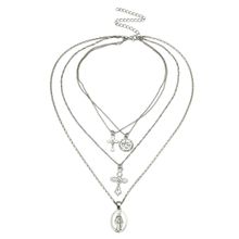 Многослойное колье "Крестики" (арт. 81218-2)