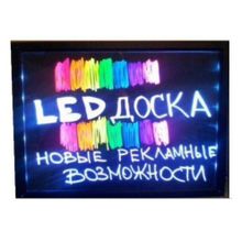 Светодиодная LED доска 60х80 см + 8 маркеров