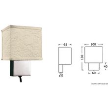 Osculati Vertical mounting lamp chromed brass w switch, 13.483.10