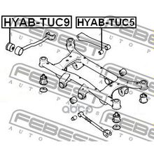 Сайлентблок Продольной Тяги | Зад Прав Лев | Hyundai Tucson 2004-2010 Febest арт. HYABTUC9