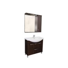 Aquanet Мебель для ванной Донна 90 (венге) - Набор мебели стандартный (зеркало, раковина-столешница, тумба)