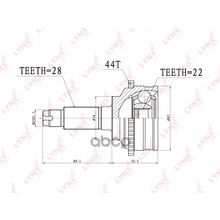 Шрус Наружный | Перед Прав Лев | LYNXauto арт. CO3630A