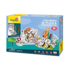 CubicFun Cubic Fun P694h Кубик фан Пазл-раскраска Пчела и улитка (5 фломастеров в комплекте) P694h