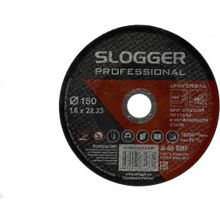 Круг отрезной SLOGGER 150х1,6х22 A R BF по стали и нерж. стали