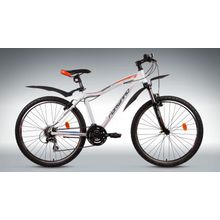 FORWARD Hesper 1.0 (26" 21ск,алюм.рама,аморт.вилка,тормоз Vbr, Shimano EF51 TX50 TX55 TZ21)(рама 19", оранжевый матовый)