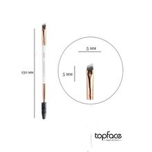 Topface Двусторонняя кисть для макияжа бровей F18