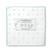 SwaddleDesigns Pastel Big Dot Little Dot морской кристалл