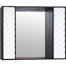 Зеркало-шкаф Style Line Агат 90 С белый, венге