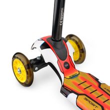 Трёхколёсный самокат со светящимися колесами Small Rider Turbo  (зеленый )