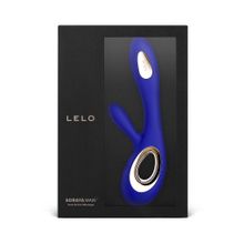 Синий вибратор-кролик Lelo Soraya Wave - 21,8 см.