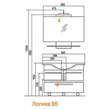 Зеркало Акватон Логика М 95 лен