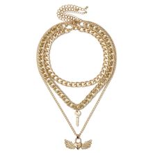 Многослойное колье "Ключ от сердца" (арт. 81151-4)