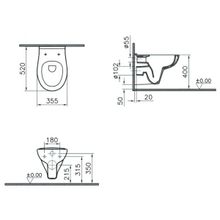 Vitra Унитаз подвесной S20 7741B003-6079 с микролифтом