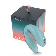 We-vibe Голубой вибромассажер для пар We-Vibe Sync Aqua на радиоуправлении (голубой)