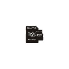 Qumo microSDHC class 4 8GB + SD adapter