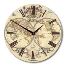 Настенные часы Династия 02-005 Карта Мира