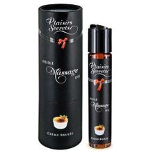 Plaisir Secret Массажное масло с ароматом крем брюле Huile de Massage Gourmande Creme Brulée - 59 мл.