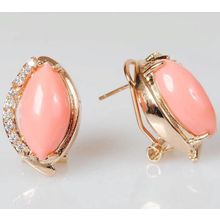 Серьги с кораллом "Венеция"