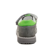 Котофей серо-бежевые с салатовой вставкой