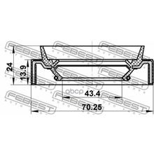 Сальник Коробки Передач Nissan Pathfinder R51m 2005.01-2014.11 [El] 45*70*14*24 Мм Febest арт. 95JAS45701424R