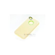 Силиконовая накладка для iPhone 4 4S вид №31 yellow