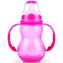 Nuby полипропиленовая с ручками 210мл розовая