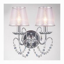 Eurosvet 10069 2 хром прозрачный хрусталь Strotskis