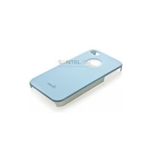 Задняя накладка Moshi для iPhone 4 4S голубая