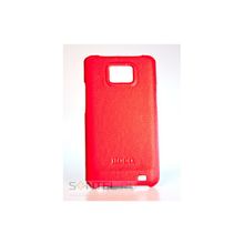Задняя накладка Hoco для Samsung i9100 кожа красная