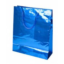 Пакет подарочный Синий блеск