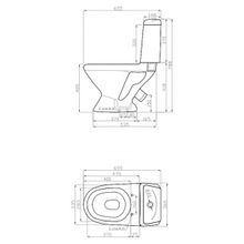 Della Унитаз-компакт Glance Super Plus 45 DE8110900113, цветочный мотив