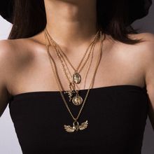 Многослойное колье "Окрыленное сердце" (арт. 81142-4)