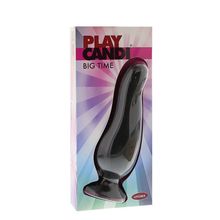 Черная анальная пробка PLAY CANDI BIG TIME MEDIUM BLACK - 12,5 см. (7031)