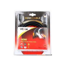 Кабель VCOM HDMI 19M M-угловой коннектор 5м, 1.4V позолоченные контакты &lt;VHD6260D-5MB&gt; Blister
