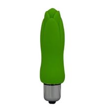 Мини- вибратор силикон зеленый 9,5 см