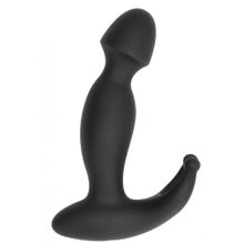 Черный массажер простаты N 65 P-Spot Vibrator - 13,5 см. (206749)