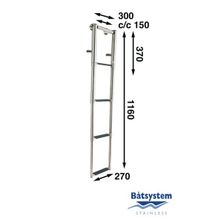Batsystem Трап кормовой телескопический Batsystem BT72-4 1160 x 270 - 300 мм 4 ступеньки