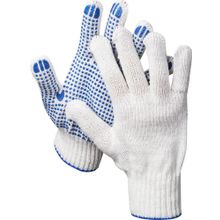 Перчатки трикотажные DEXX, 7 класс, х б, с защитой от скольжения