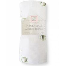 SwaddleDesigns Marquisette Mocha Striped Fish киви