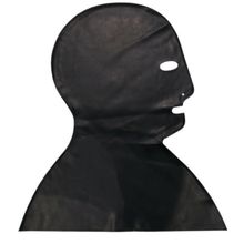 LatexAS Латексная маска-шлем Executioner с прорезями (L   черный)