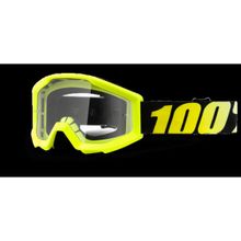 Очки подростковые 100% Strata JR Neon Yellow   Clear Lens (50500-004-02)